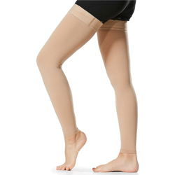 Calze a compressione venosa,un lungo paio di calze a compressione di plastica sono vendute nella taglia L - un lungo paio di calze a compressione di en oferta