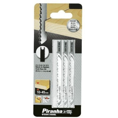 Black&decker - BLACK&DECKER PIRANHA 3 LAME SEGHETTO ALTERNATIVO PER LEGNO X21023 TAGLIO SGOSSO