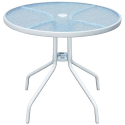 Tavolo Da Esterno 80x71 Cm In Acciaio Rotondo Grigio características