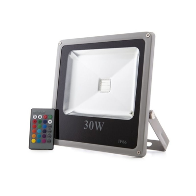 Greenice - Proiettore a LED IP65 30W RGB Telecomando | RGB (HX-FL30-RGB)
