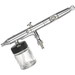 KKmoon Professional Multi-Purpose alimentazione laterale a doppia azione Airbrush Kit Set regolabile Air Control 0,25 millimetri 7cc & 22CC trigger precio