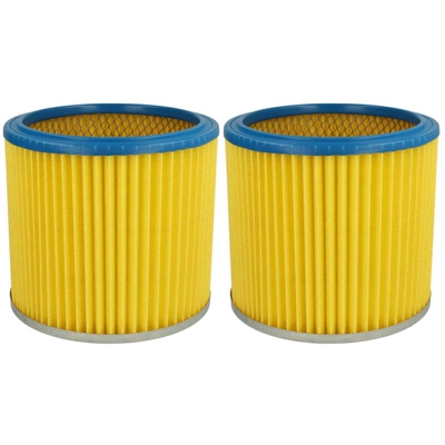 vhbw 2x filtro rotondo / filtro lamellare per aspirapolvere multiuso Kärcher 7402B, 7402P, 7402T