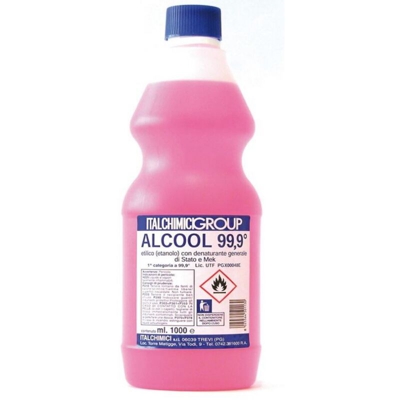 Italchimici - ALCOOL DENATURATO 99,9° CERTIFICATO LT. 1