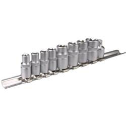 SET BUSSOLE TORX FEMMINA + ADATTATORE 10pz - ATTACCO 1/4-3/8 39D375 - Topex precio
