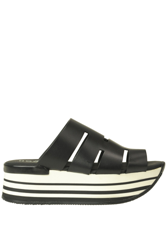 Leather wedge slides precio