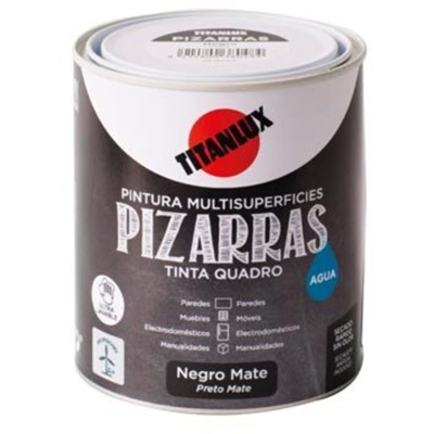 Smalto Opaco ardesie idropittura Nero Titan 750 mL