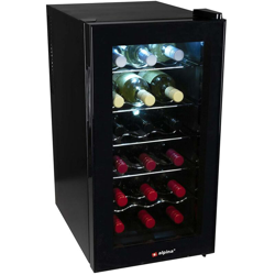 Cantina Refrigerante Vino Cantinetta Frigo Elettrica 18 Bottiglie 50Lt 60W Nero precio