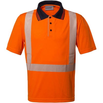 Polo Alta Visibilità colore Arancio modello Lucentex Catarifrangente