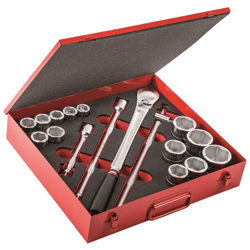 612 3/4' EB KIT BUSSOLE ESAGONALI PROLUNGHE CRICCHETTO LEVA T CASSETTA 17PZ - Usag en oferta