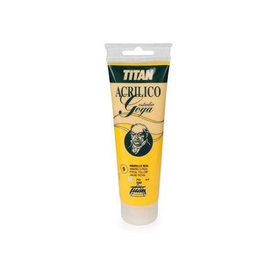 Colori giallo Titan Goya Acrilici di studio | 9-Amarillo reale - Tubo da 125 ml - 9-Amarillo reale