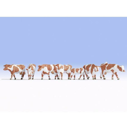 15726 Personaggi in scala H0 mucche marrone-bianco - Noch en oferta