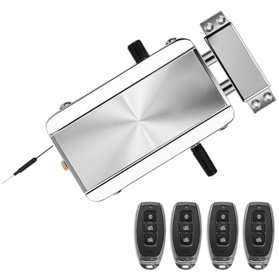 La serratura antifurto invisibile Bluetooth Smart viene fornita con batteria abbinata Versione Bluetooth argento,con 4 telecomandi - con 4 telecomandi