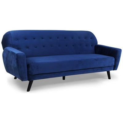 Divano Trasformabile Scandinavo Helios In Velluto Blu