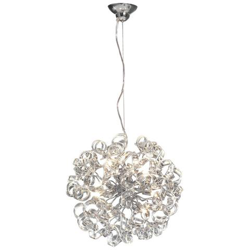 Pendente A Soffitto Con Nastro Di Cristallo A 8 Luci Dimmerabili Con Telecomando Cromato, G9 características