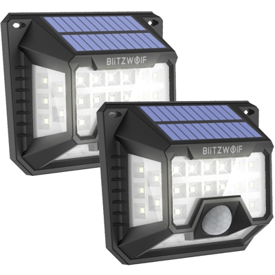 Applique solare a 2 LED da 32 LED con illuminazione a 4 lati