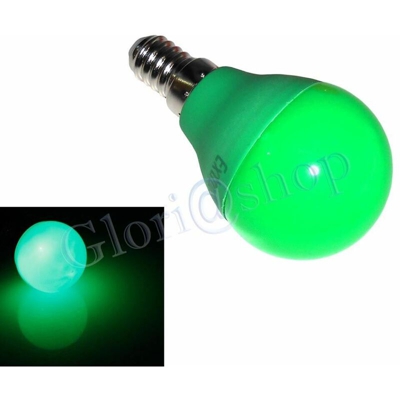 Lampadina Led Luce Verde 4w E14 .lampada Sfera Luci Colori Lampadine Decorazioni