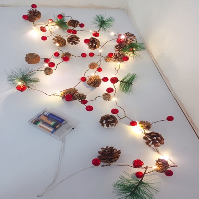 Nuovo Natale stringa di luce led coni di luce di Natale biancospino campane di rame di rame complesso lampada della decorazione di Natale 20,