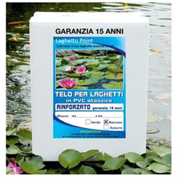 Telo Per Laghetto Rinforzato In Pvc Marrone 3,00 X 4,00 Metri en oferta