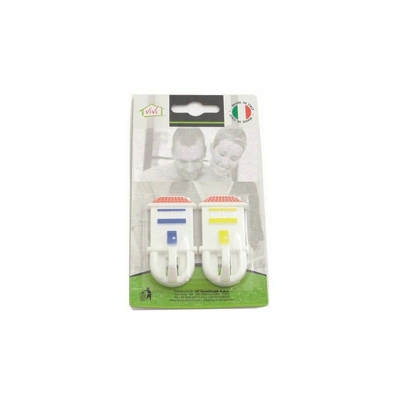 2 Ganci appendi asciugamani in plastica Vivi
