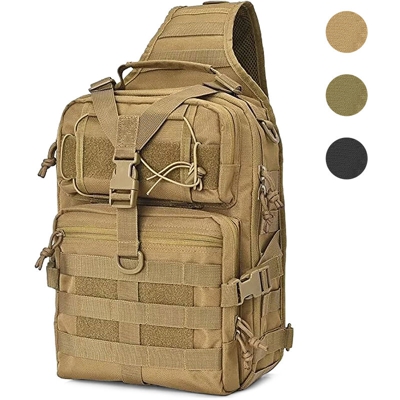Borsa messenger con fotografia mimetica in tessuto Oxford, borsa a tracolla, colore fango, misura libera