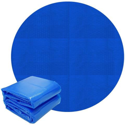 Piscina Solare Rotonda, Ø 4,5 M, Blu, In Lamina Di Pe Con Camere D'aria en oferta