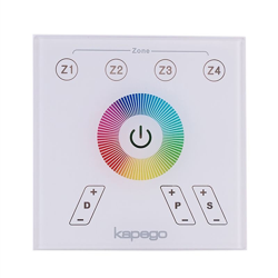 Pannello controller touch luci LED RGB multicolore RF 4 zone 3CH 13 programmi en oferta