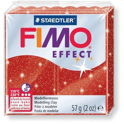 Hammeley - Pasta fimo soft effect 56 g rosso metallico