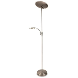 Lampada Da Terra A Led 2 Luci In Acciaio Satinato precio