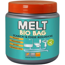 6x bustine per trattamento fosse biologiche scarichi e tubazioni melt bio bag características