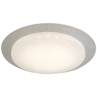 Plafoniera A Led Integrata A 1 Luce Con Paralume In Vetro Bianco