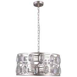 Pendente Moderno Sospeso Argento Champagne 6 Luci, E14 precio