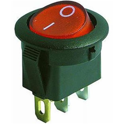 Universale - Interruttore Luminoso Unipolare Rosso 3C 16A 17mm ferri da stiro e macchina del caffe en oferta