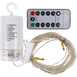 Equiseto rame lampada 200 accende la lampada cade viti con nastro gancio 4 * AA alimentato recapito remoto bianco senza batteria precio