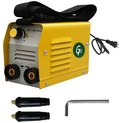 Saldatrice elettrica portatile in rame pieno 20-250A DC, 220V, senza spina (configurazione standard: saldatrice elettrica + 2 connettori rapidi +