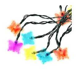 Ghirlanda di Luci Forma Farfalla 20 Pz Ricarica Energia Solare LED Multicolore precio