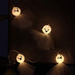Decorazione a LED Luci di fata di Halloween Luci di fata fantasma illuminate,3 metri 2 luci bianco caldo - 3 metri 2 luci bianco caldo características