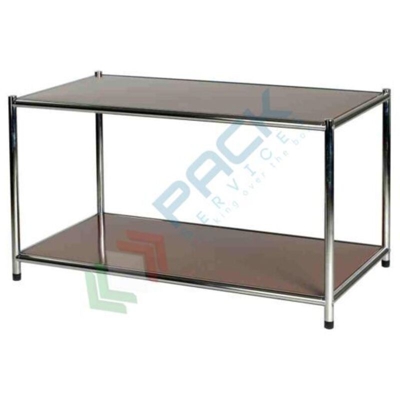 Libreria Cromata Con 2 Ripiani Marroni 40 X 80 X 40,5