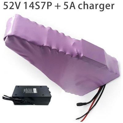 24.5ah 14s7p 52v 48v Batteria E-bike Ebike Bicicletta Elettrica Li-ion Personalizzabile 330x210x75x280x45x70mm