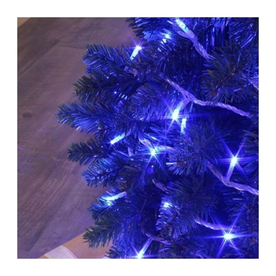 Ghirlanda luminosa a sfarfallio 128 led blu