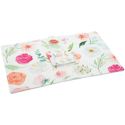 Casa Collection - Set 6 Tovagliette con 6 Sottobicchieri Antiscivolo Floreale