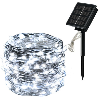 8 funzione di una stringa leggiadramente solare illumina batteria festa in giardino esterno NiMH decorazioni di Natale telecomando 800 mA non e 20 m