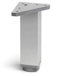 gamba quadrata stile moderno per mobili bassi. Altezza di 15 cm. Realizzata in alluminio con finitura anodizzato opaco. Per il bricolage e il DIY. en oferta