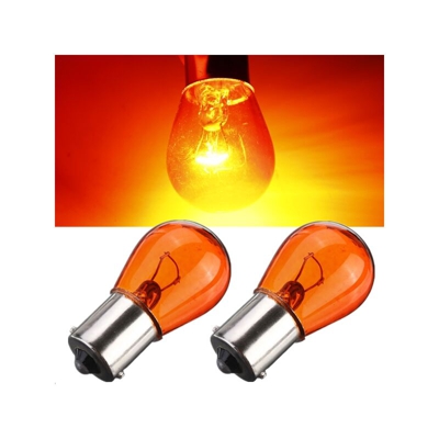 2x BA15S 581 21W Lampadina lampeggiante ambra per moto da auto 12V
