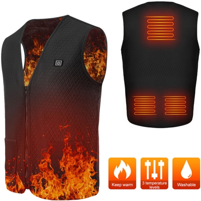 [Roeam Elevator] Tuta riscaldata con ricarica USB, classico gilet riscaldato, codice UE,Codice XXL - Codice XXL