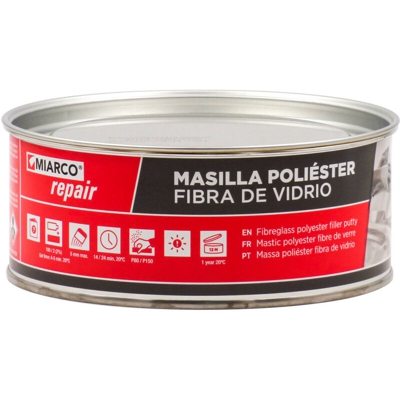 Miarco - Fibra di poliestere Mastice 0,9 kg MacRepair