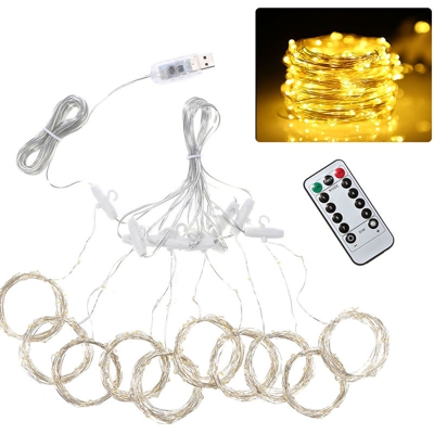 3 * 3 m ghiaccioli rame luci stringa musica 300led cascata tenda della striscia lampada USB telecomando senza fili sezione di funzione 8 del