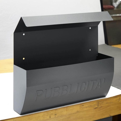 Arregui - Cassetta Raccoglitore Pubblicità colore Grigio con Tettuccio mm 355x345x130