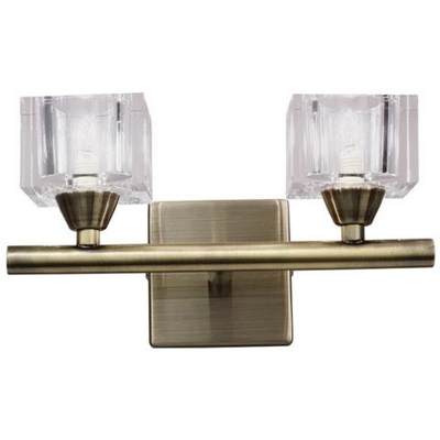 Interruttore A Muro 2 Luci G9, Ottone Antico