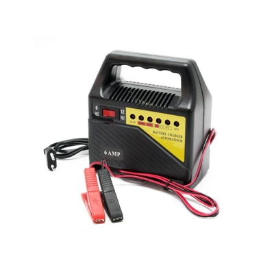 Topolenashop - CARICABATTERIE AUTO MOTO 6 12V 6A CON PINZE PER AUTO E MOTO