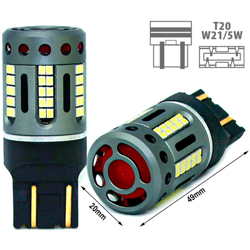 Lampada Led 7443 CK T20 W21/5W 100% Canbus 12V 21/5W Effettiva Bianco 6000K Con Ventola In Testa precio